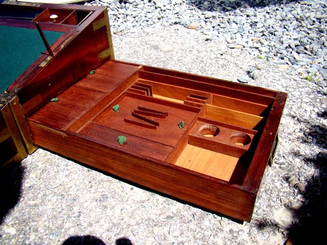 A 19th century Sea Captain's or Officer's campaign form writing box circa 1830-1850 — image 5